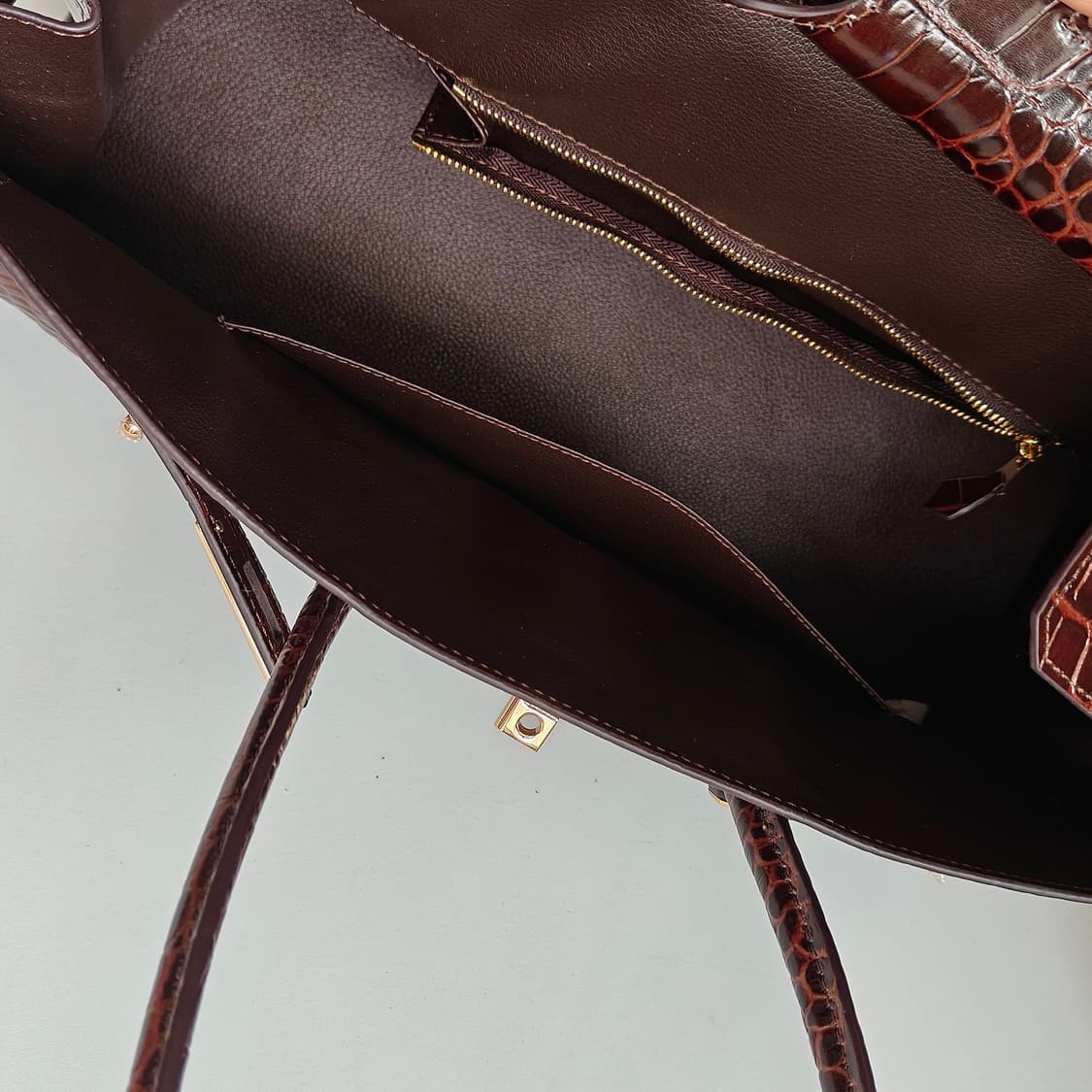 악어무늬 숄더버킨백 상품이미지10