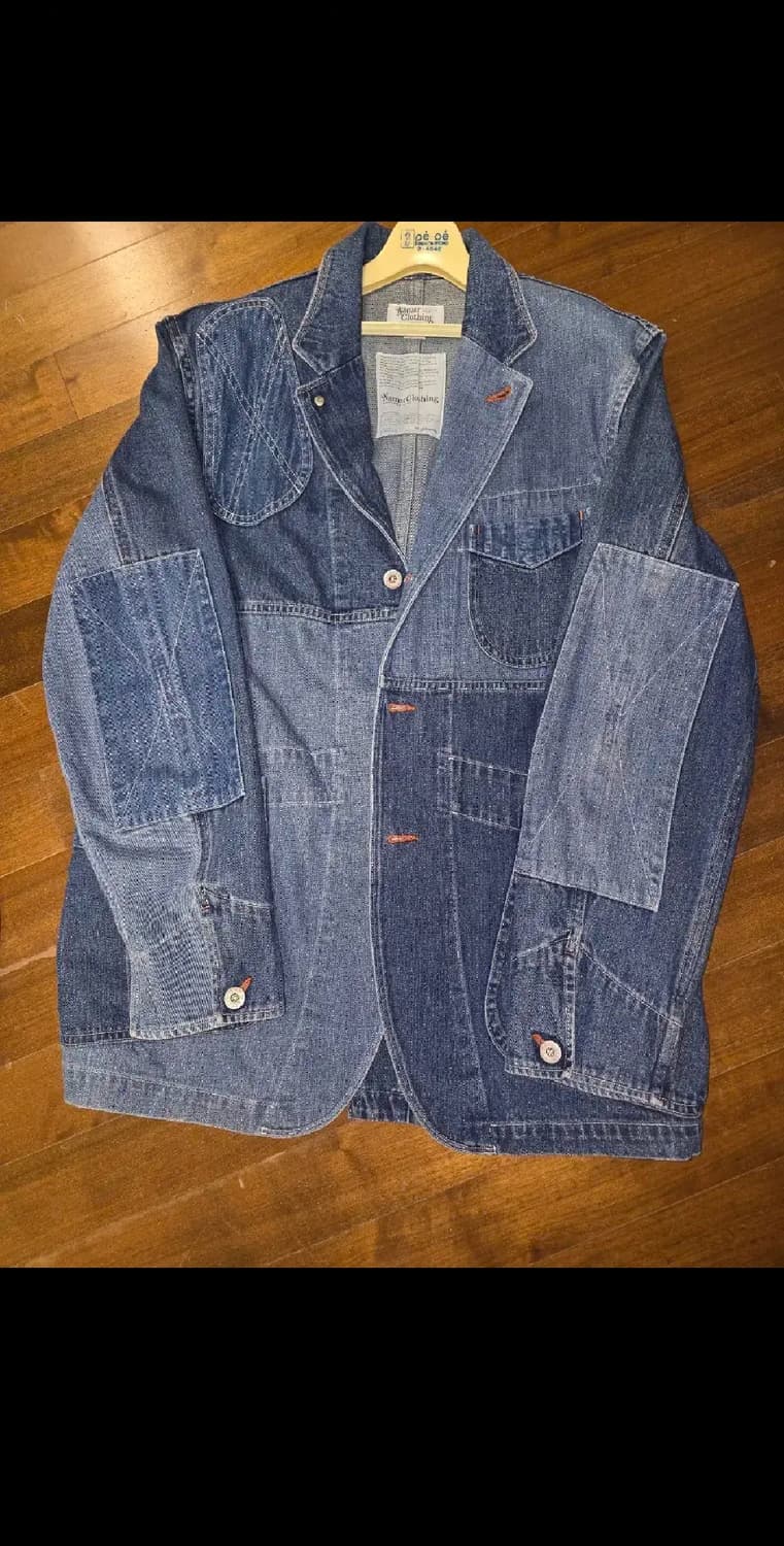 네이머클로딩 패치워크 데님 자켓 상품이미지1