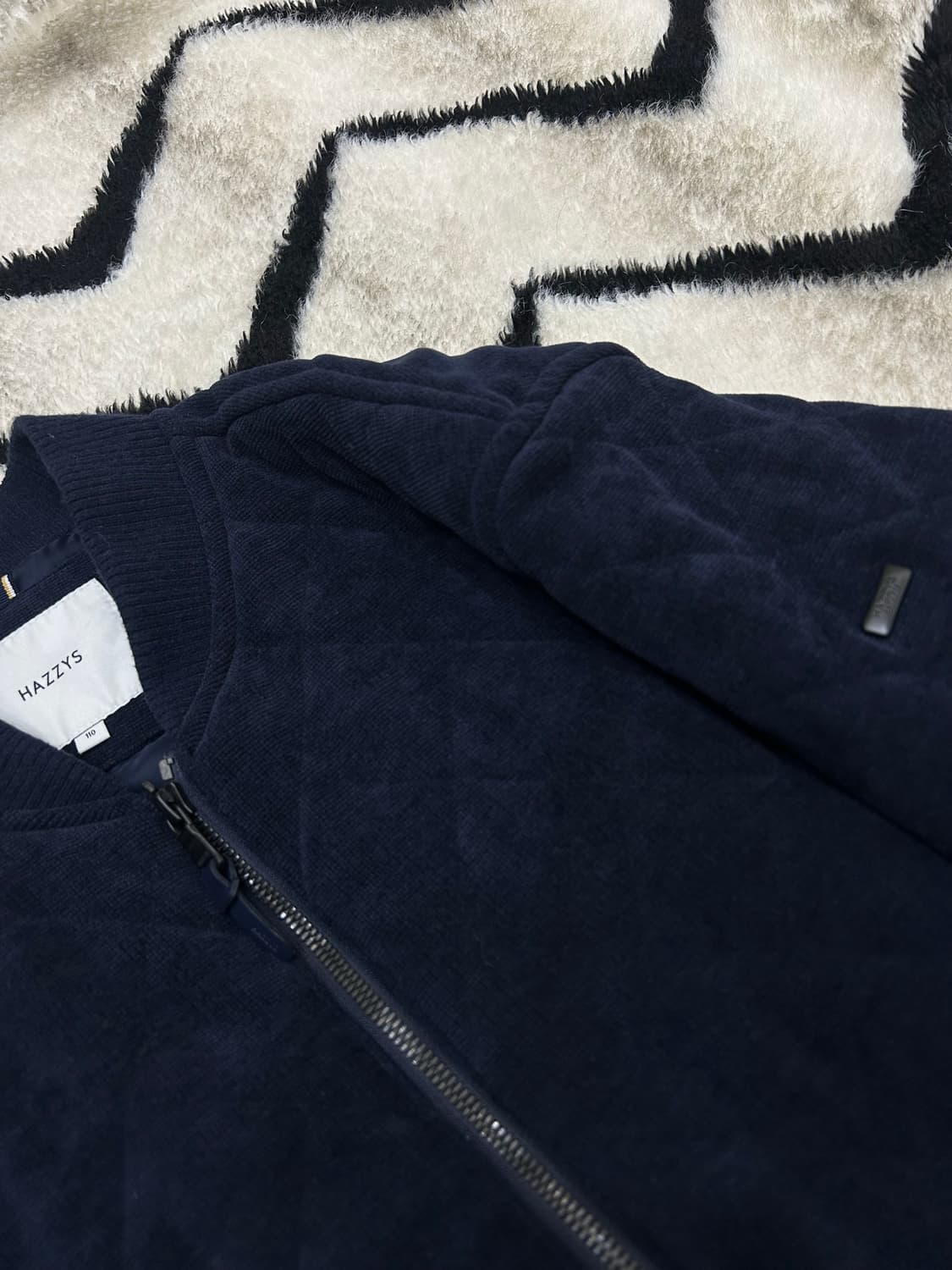 [2XL]헤지스 2Way 퀄팅 블루종 자켓/네이비 상품이미지1