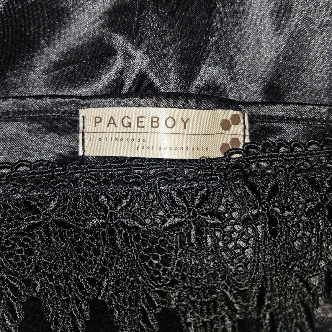 pageboy 오네갸루🖤 레이스 슬리브리스 프릴 원피스 상품이미지7