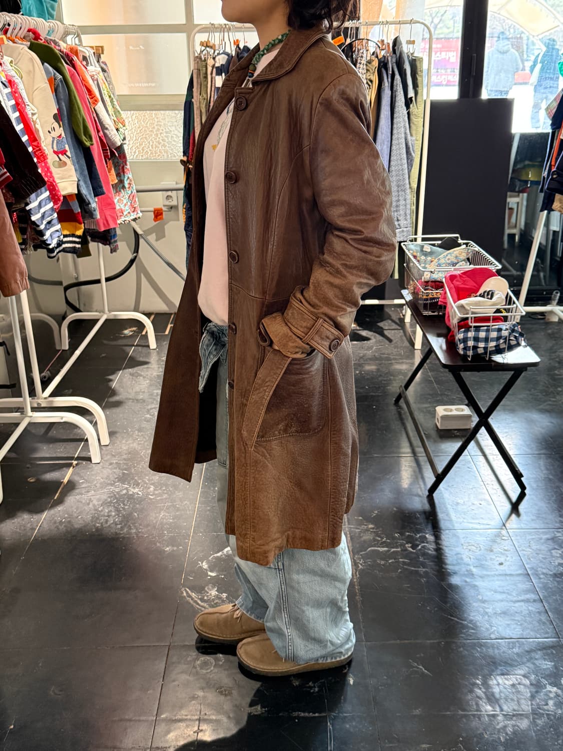 빈티지 양가죽 코트 자켓 상품이미지1