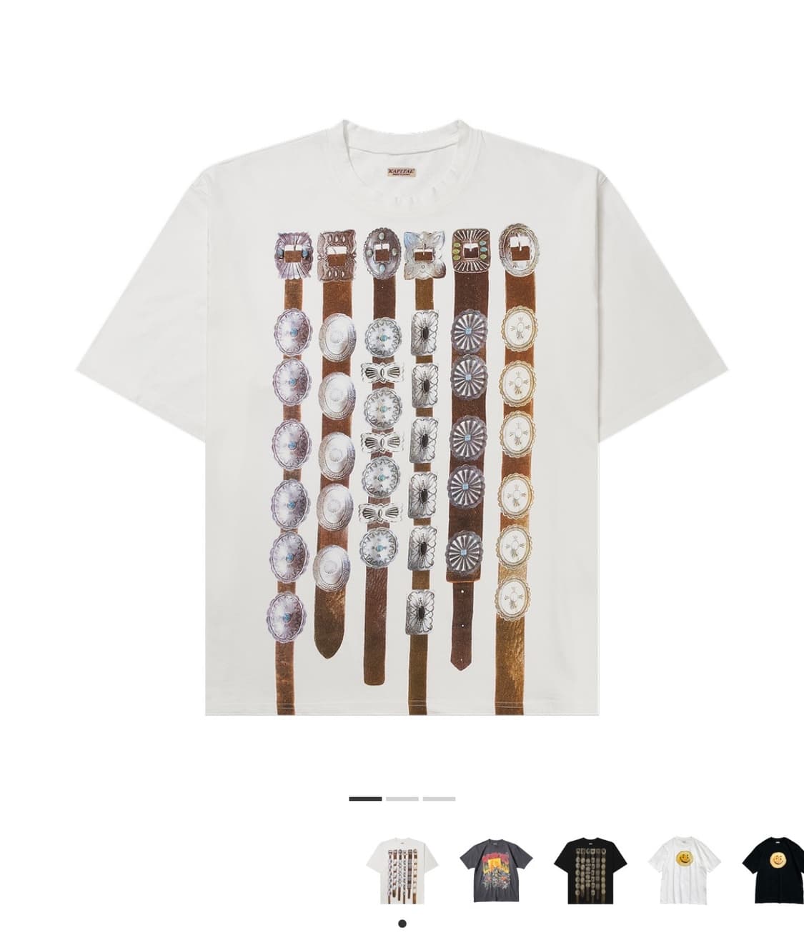 캐피탈 20 크루 티셔츠 화이트 상품이미지1