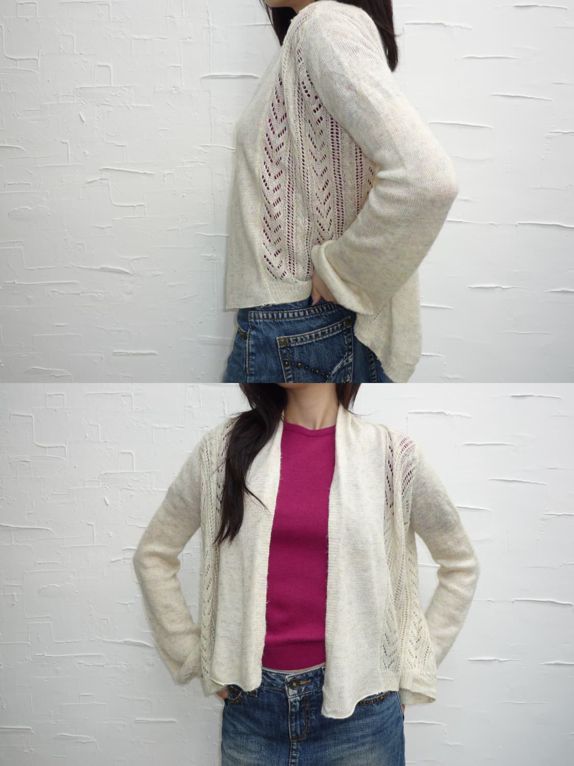 white open cardigan 상품이미지3