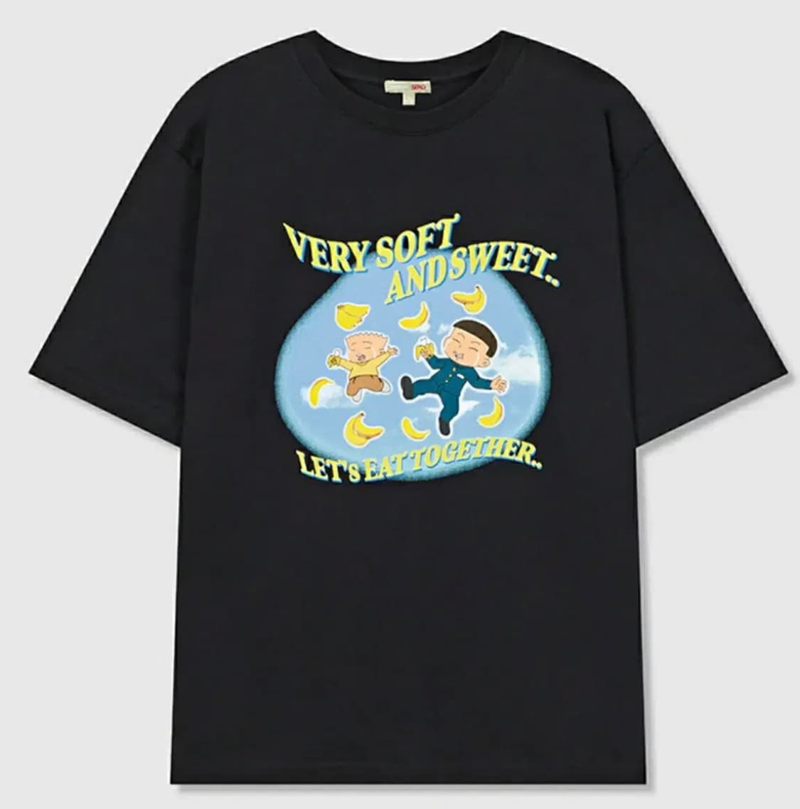 [새제품/단종] 검정고무신 티셔츠 black L 상품이미지1