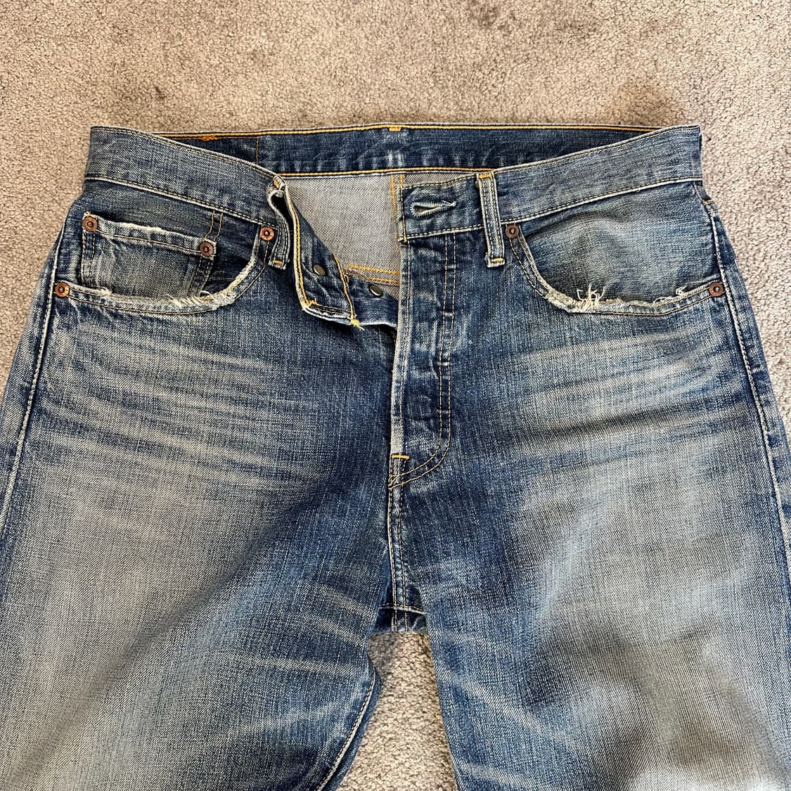 리바이스501 오리지널 워싱 데님 팬츠(32) 상품이미지5