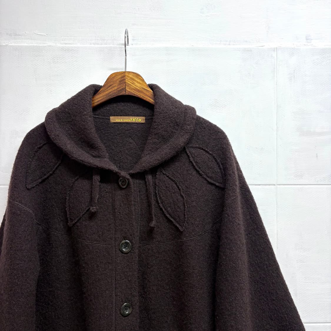zisso 브라운 울 패치 모리걸 페어리 자켓 JPN 상품이미지3