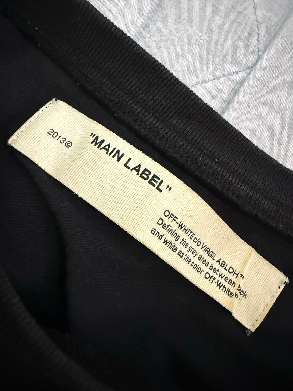 오프화이트 워터폴 오버핏 반팔티셔츠 OMAA038E19185015 상품이미지5