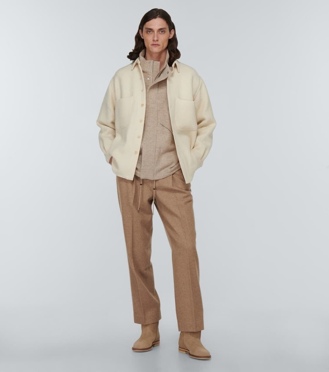 [9, 270 새상품]오라리 22AW 스웨이드 웨스턴 앵클부츠 상품이미지4