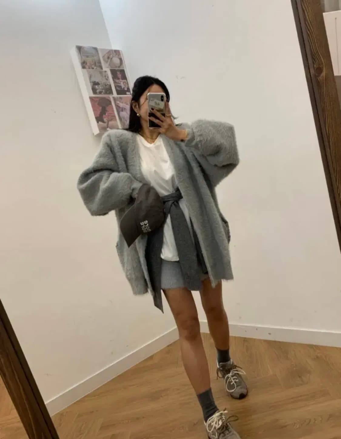 벨201_복실가디건(차콜) 상품이미지4