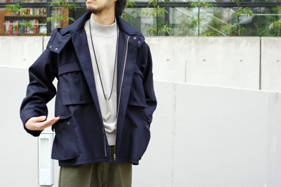 [3] 오라리 라이트 울 멜톤 플라이트 파카 자켓 상품이미지2