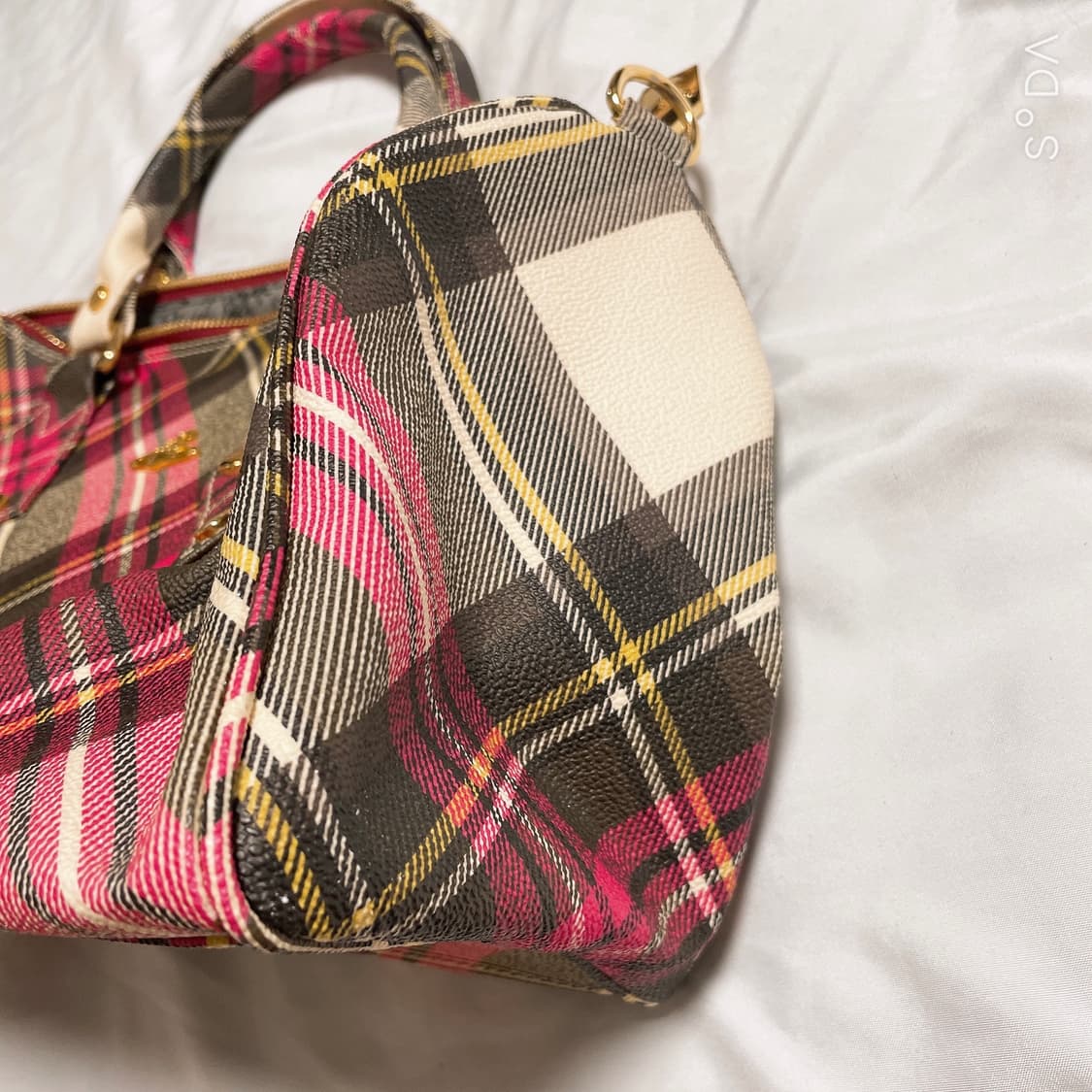 비비안웨스트우드 타탄 체크 토트백 상품이미지5