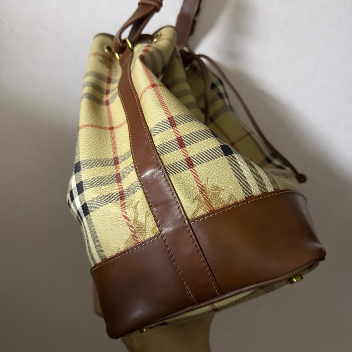 빈티지 버버리 노바체크 복조리 숄더백 상품이미지4