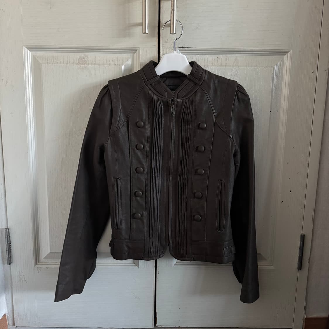 Leather Napoleon Jacket 상품이미지2