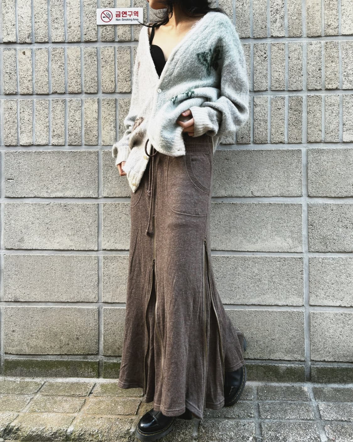 고아 풀 집업 롱 스커트 상품이미지1