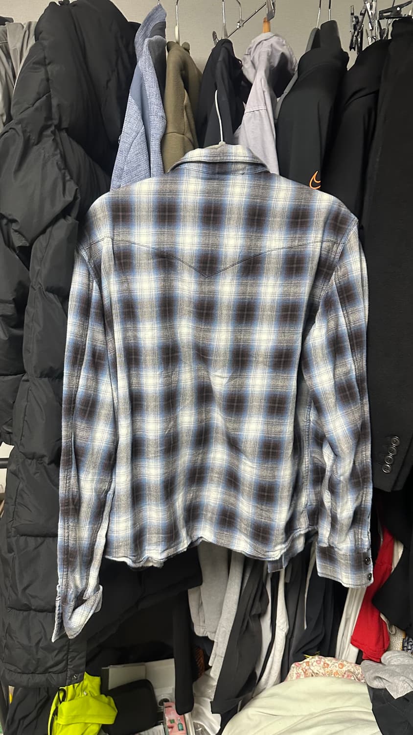 엘무드 웨스턴 체크셔츠 48 m 상품이미지2