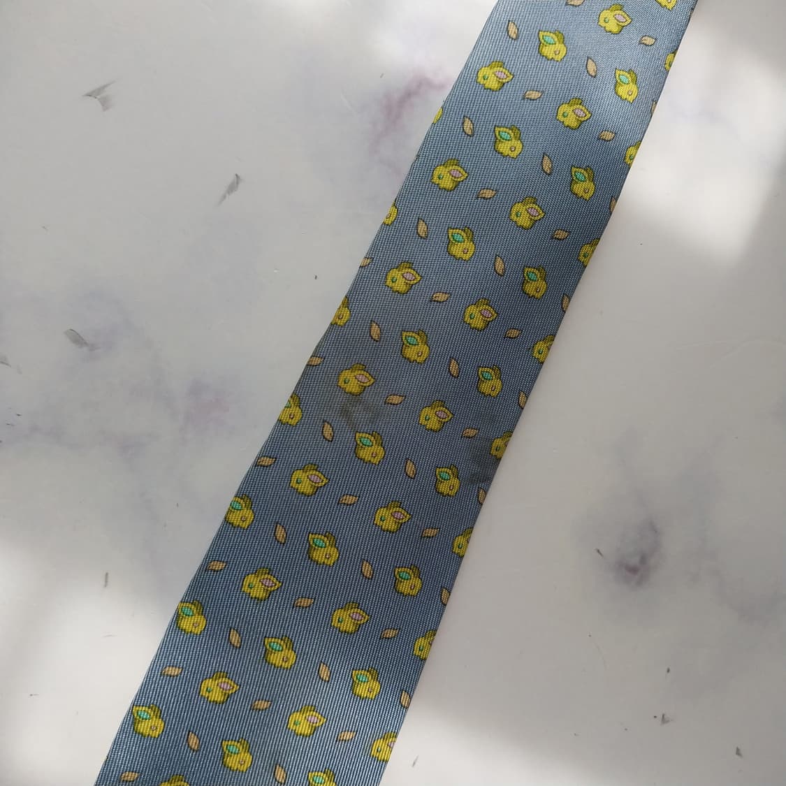 살바토레 페라가모 블루 토끼 모티브 넥타이 9.5cm B등급 K2386
 상품이미지9