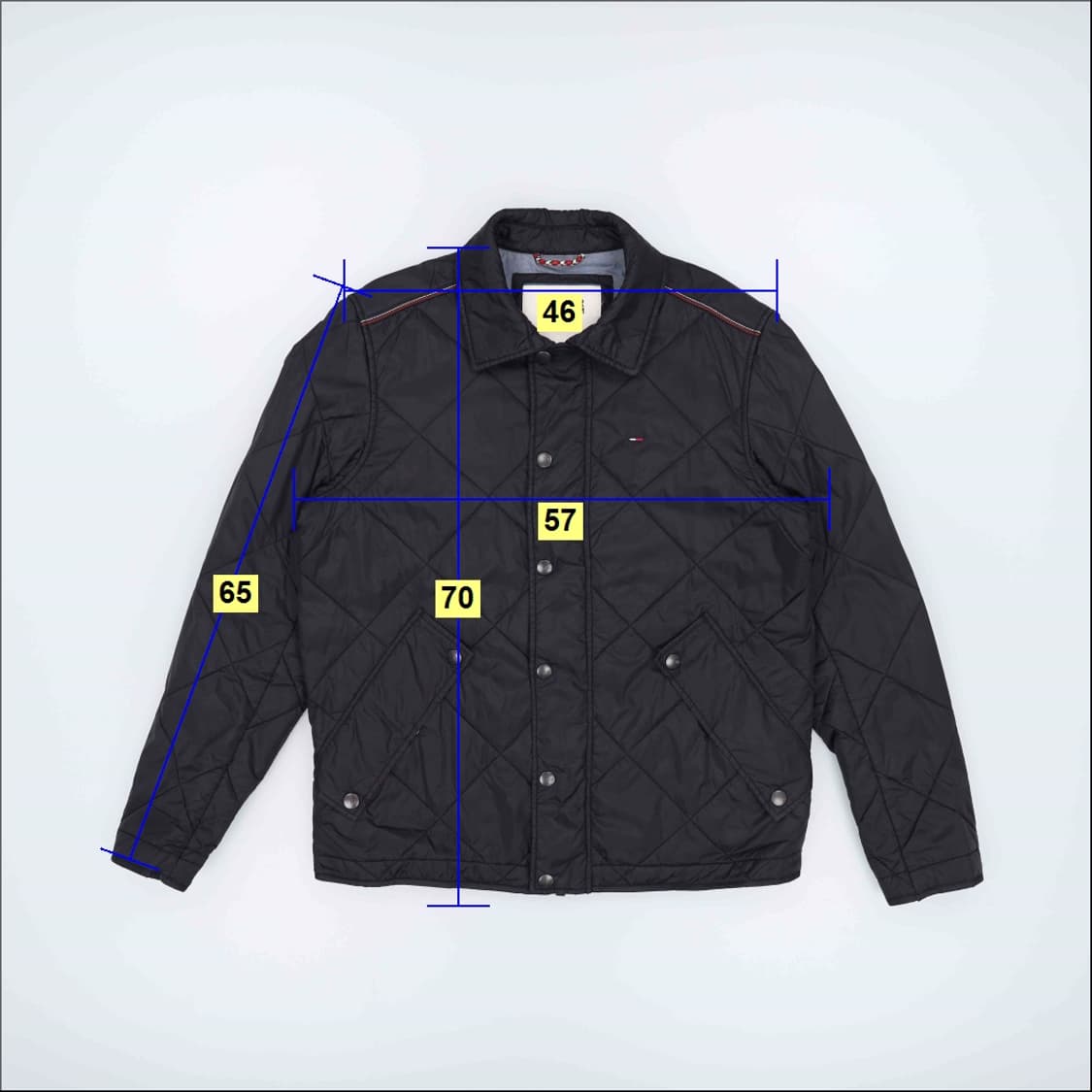 L 타미힐피거 매트 베이직 퀄팅 카라 점퍼 4150 상품이미지9