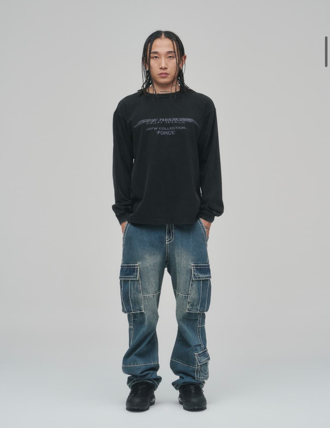 트루릴리젼 sof denim pants_raw indigo 상품이미지1