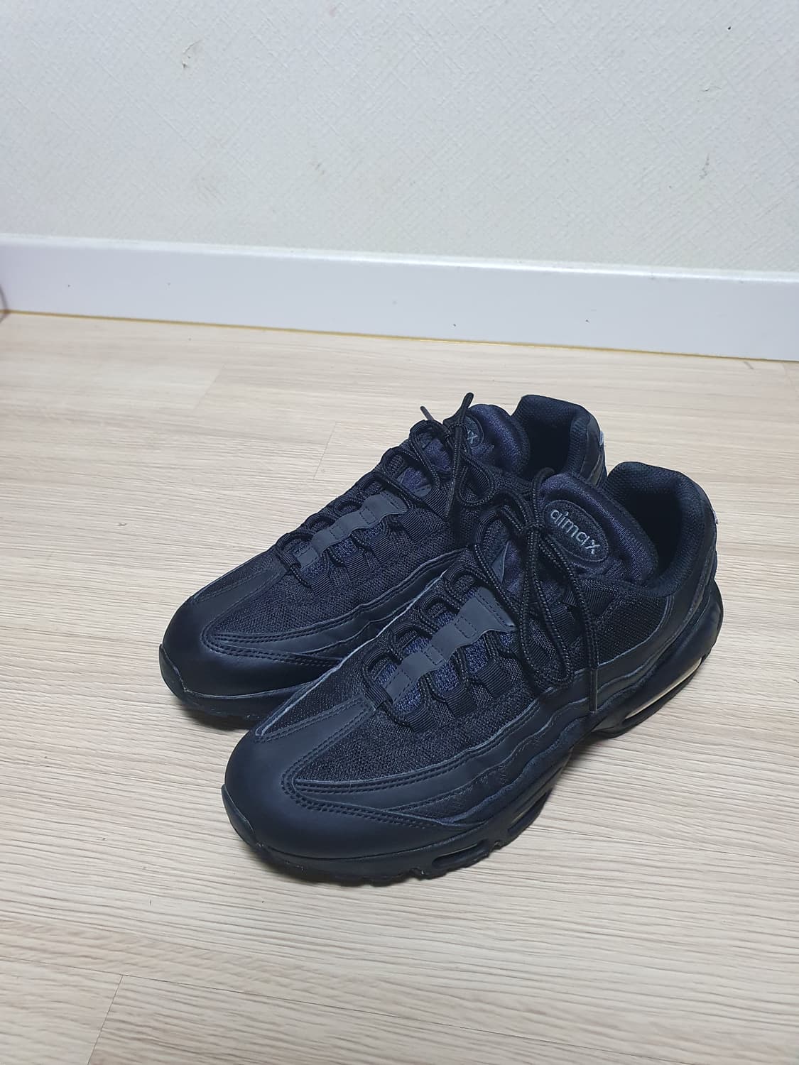 나이키 에어맥스 95 올블랙 운동화 275 상품이미지4