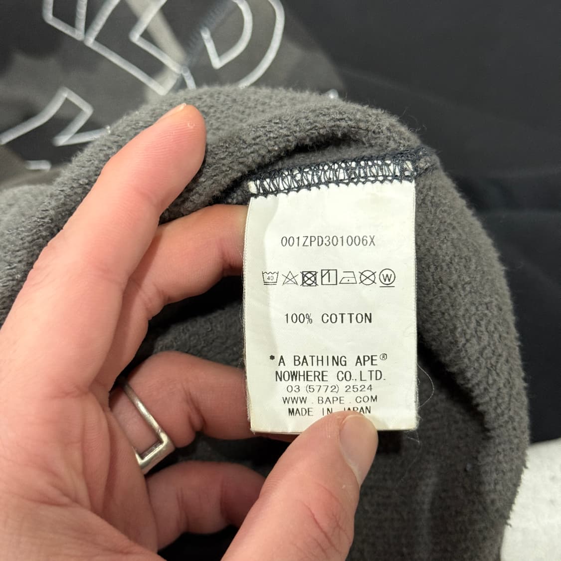 정품 베이프 흑계 텍스트 카모 샤크 풀 집업 후디 상품이미지7