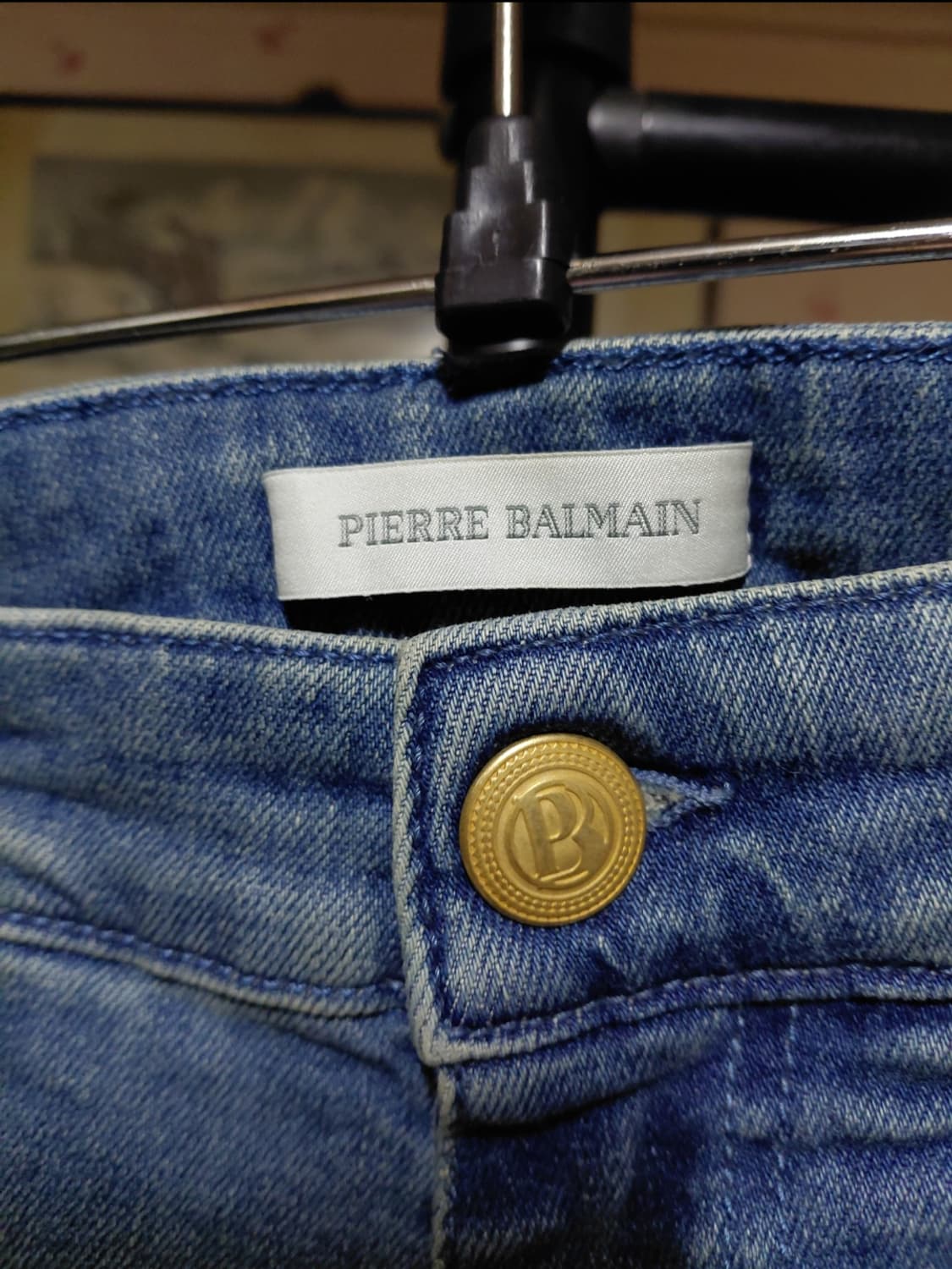[피에르발망]바이커 데님 청바지 34사이즈  상품이미지4