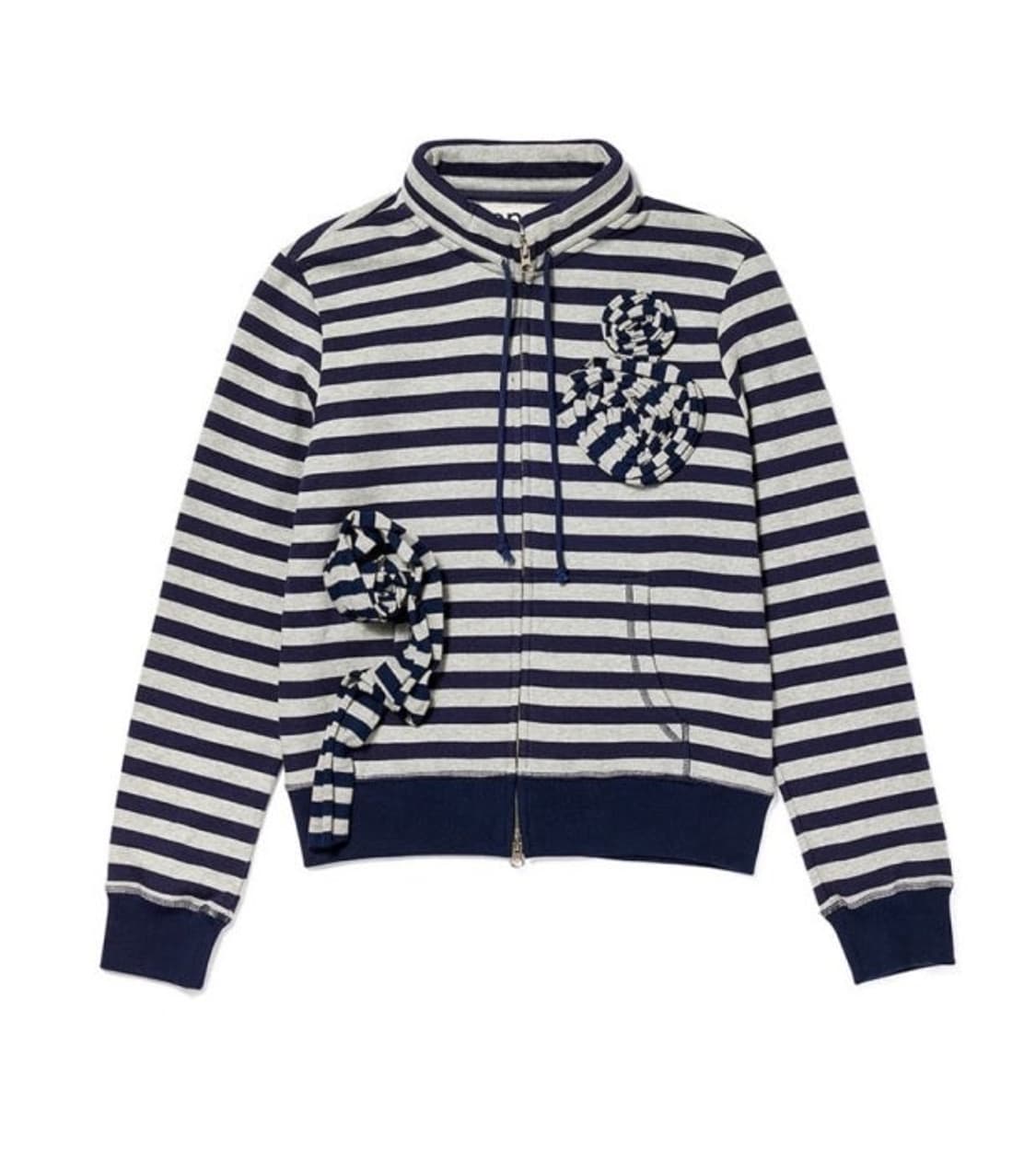 오픈와이와이 아플리케 집업 네이비 M 상품이미지1