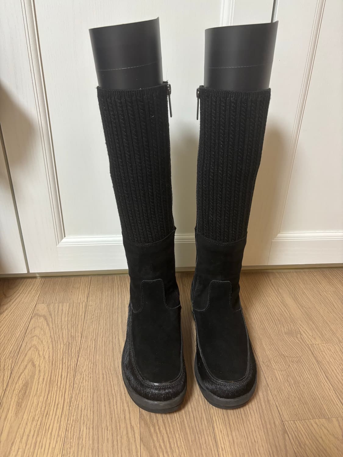 상태최상 원가 30 포나리나 니트부츠 롱부츠 가죽부츠 퍼부츠 225 갸루 상품이미지5