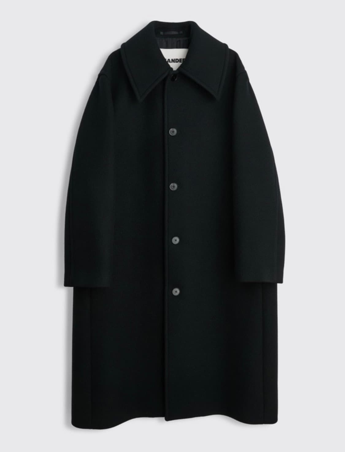 질샌더 싱글 브레스티드 울 코트 상품이미지1