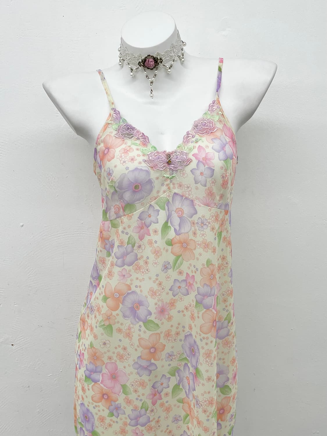 플로럴 페어리 메쉬 슬립 상품이미지2