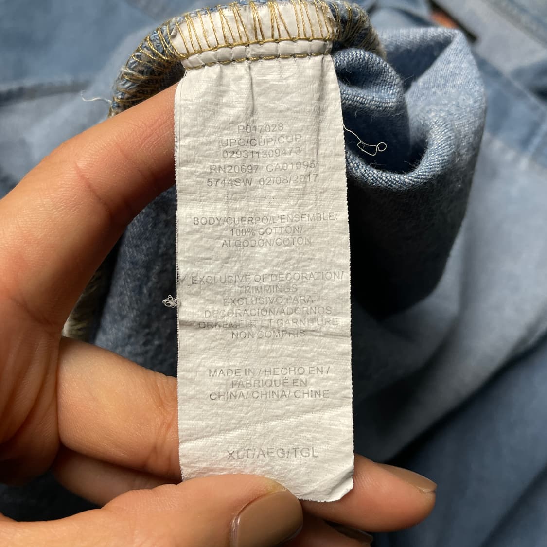 DICKIES 디키즈 빈티지 코튼 웨스턴 데님 셔츠 A00864 상품이미지10