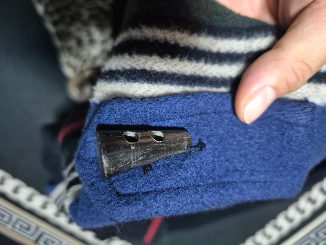 (희귀)90's Bean Pole 아즈텍 스트라이프 블랭킷 울 코트 L 상품이미지7