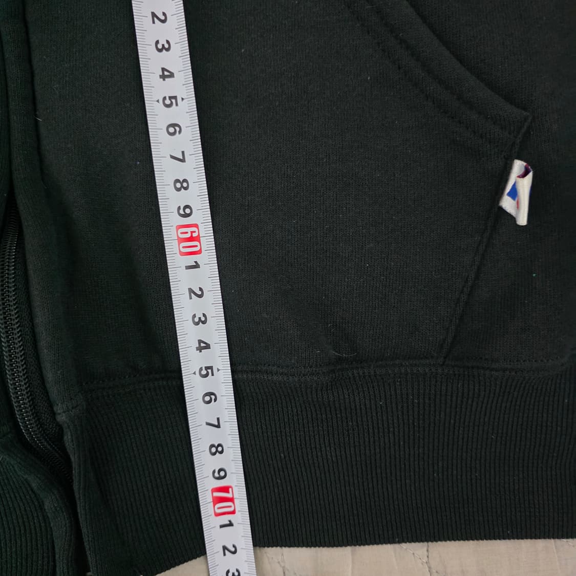 [XXL] 90s USA 빈티지 러셀 애슬레틱 후드집업 블랙 로고 상품이미지9