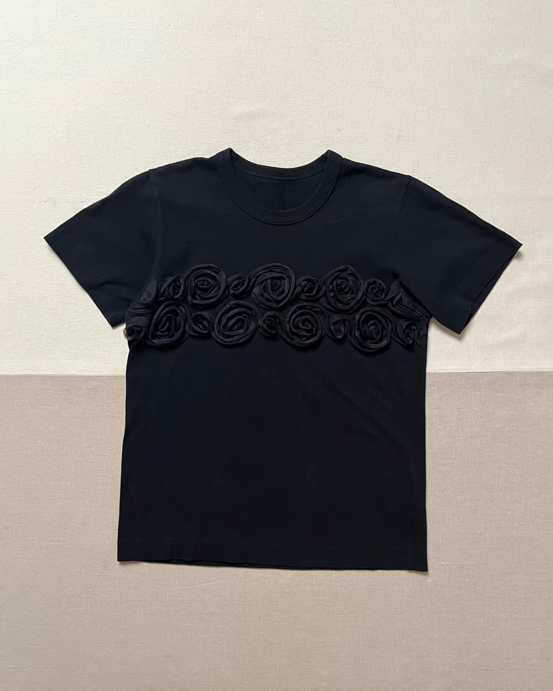 꼼데가르송 로즈 레이스 티셔츠 comme des garcons black 상품이미지1