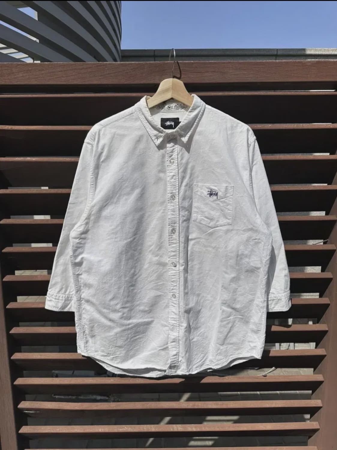 스투시 화이트 셔츠 상품이미지3