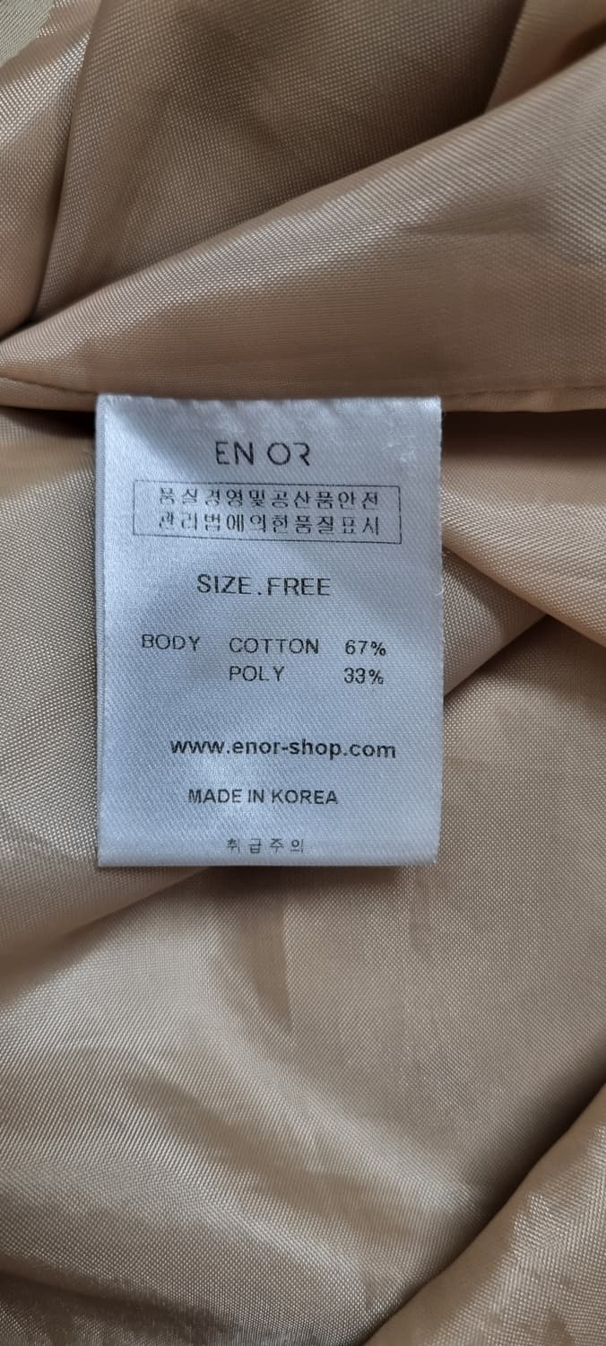 ENOR 엔오르 슬리브리스 트렌치 원피스 Free _ 여성 상품이미지10