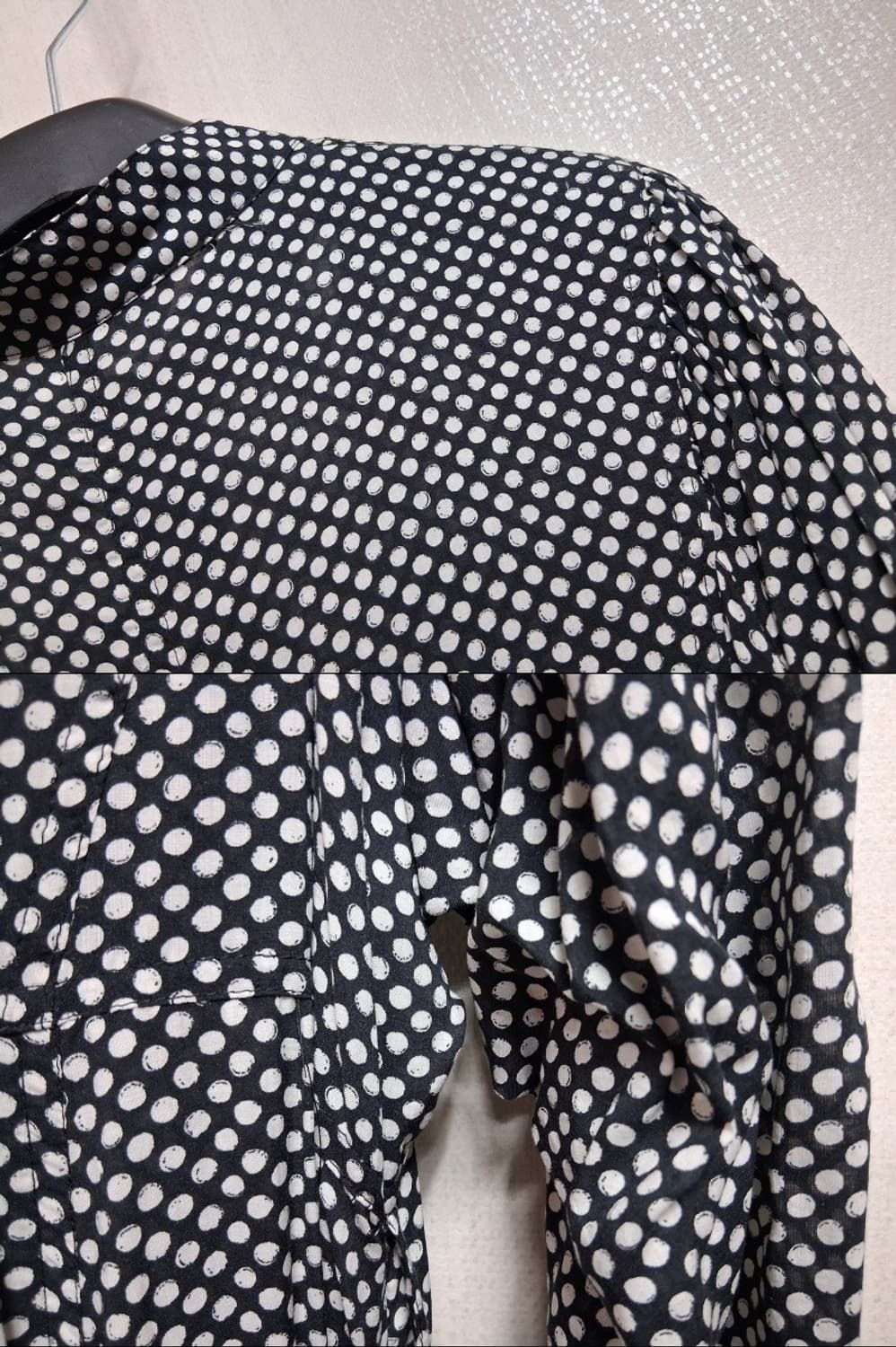 일본빈티지 에이치앤엠  H&M 도트 롱원피스 55  상품이미지7
