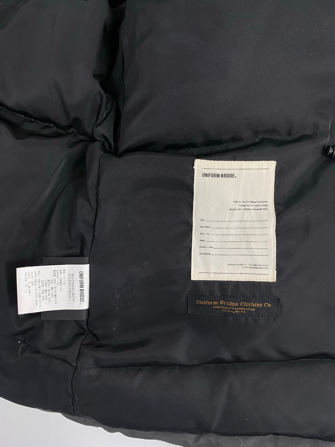 유니폼브릿지 양털 덕다운 패딩 자켓 M 상품이미지7