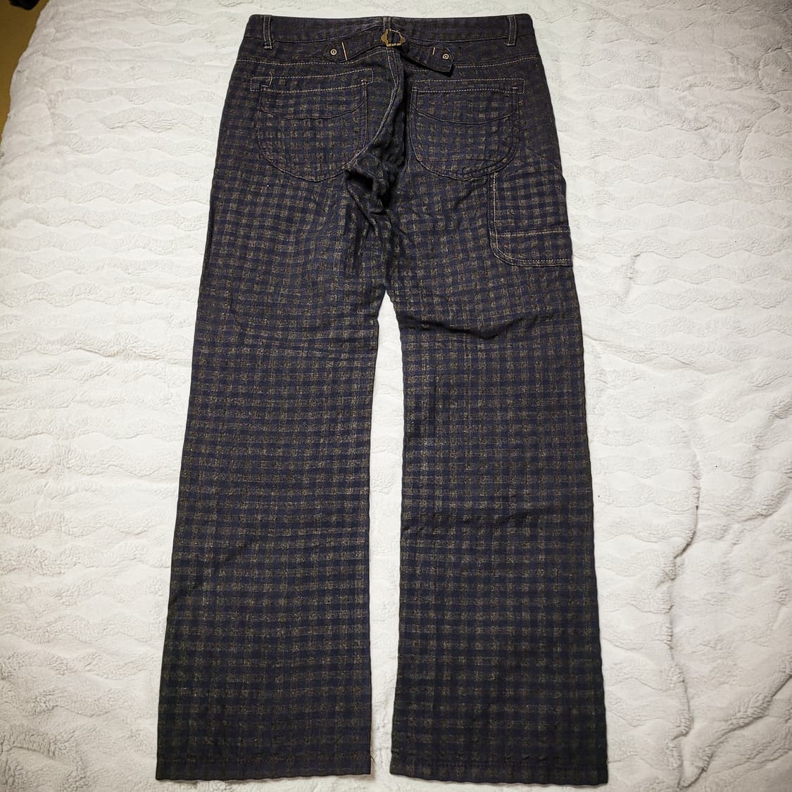 00s Check Pattern Straight Pants 상품이미지2