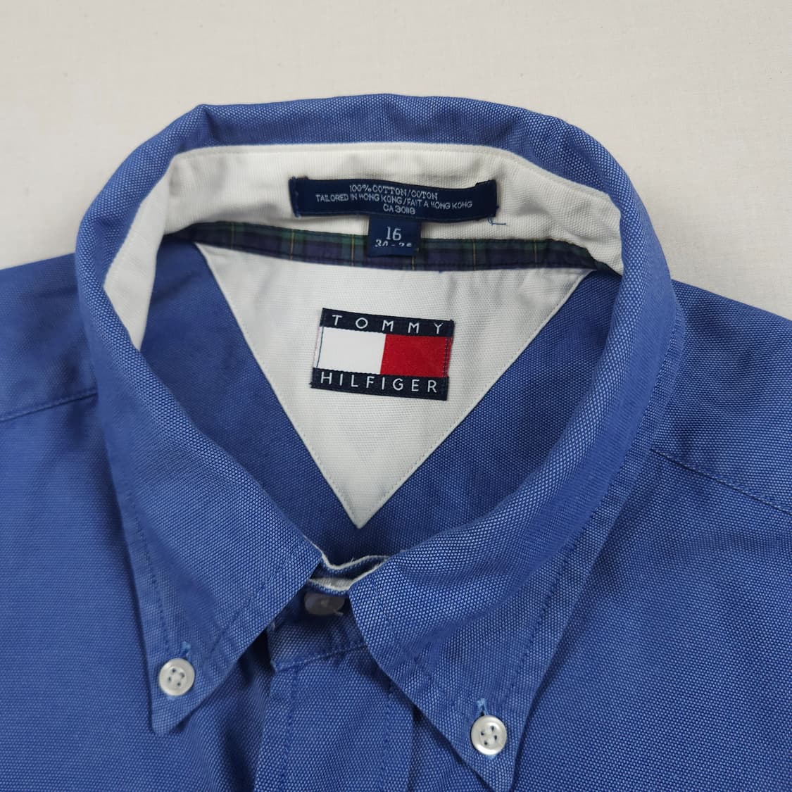 2XL(110) 타미 힐피거 헤비셔츠 블루 상품이미지4
