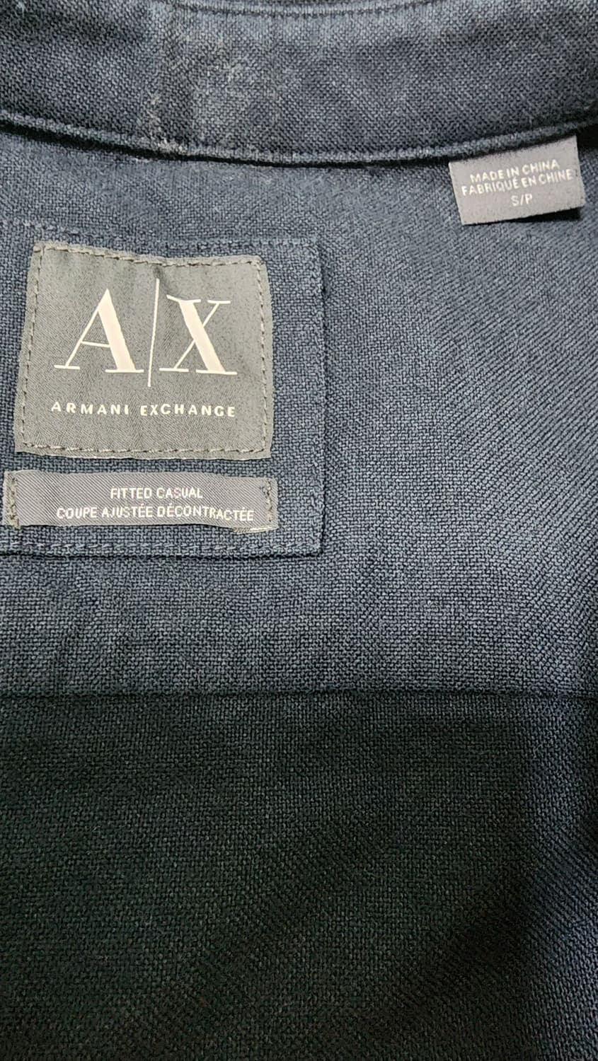 Armani Exchange 남성 셔츠 네이비 S 상품이미지3