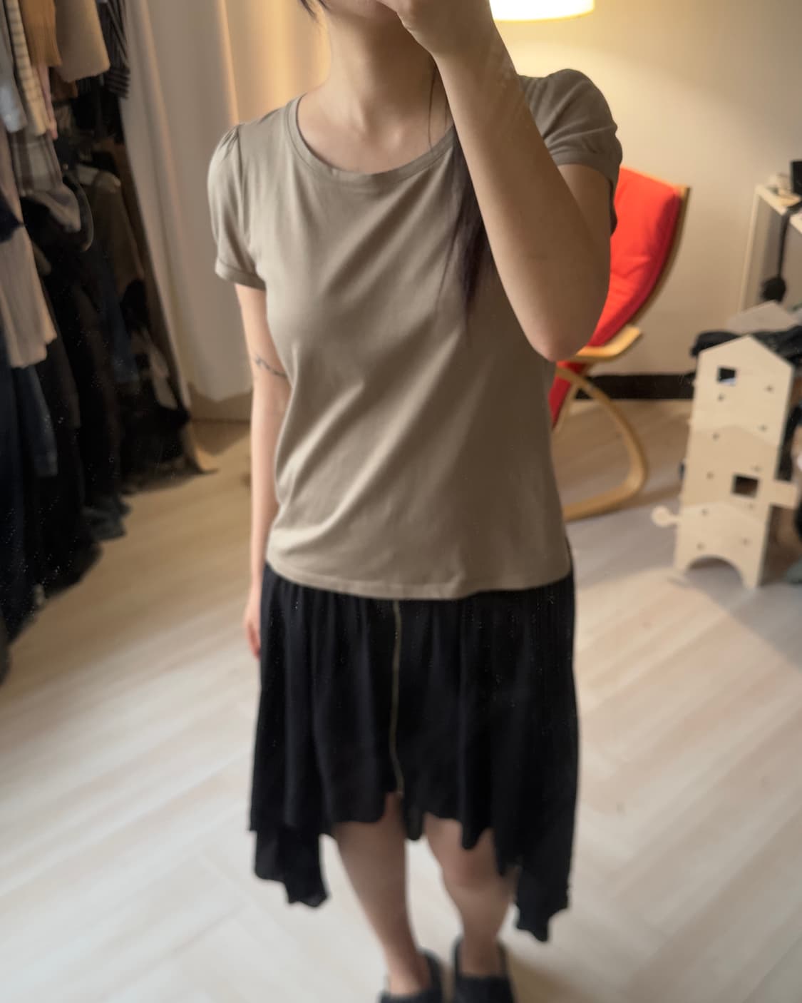 Balloon shoulder basic top 상품이미지7