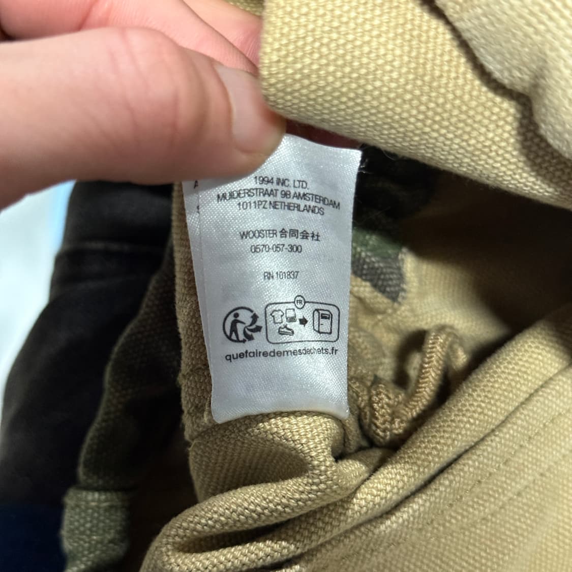 SS23 슈프림 캔버스 클립 자켓 탄 카모 상품이미지9