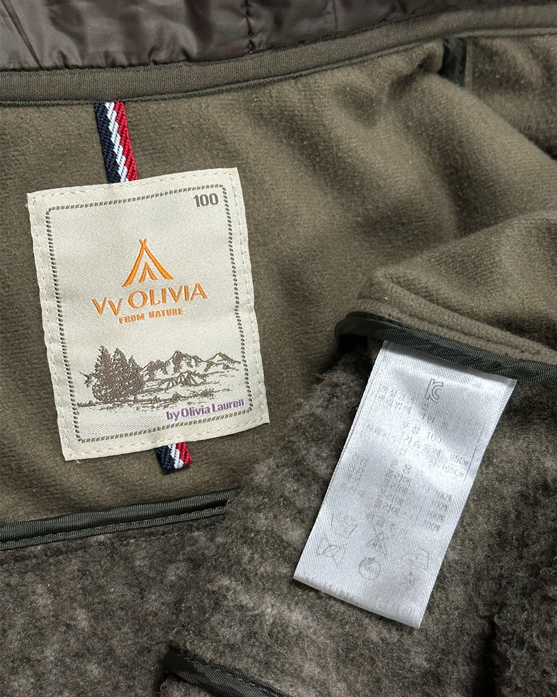 올리비아로렌 빈티지패턴 후드 점퍼 상품이미지3