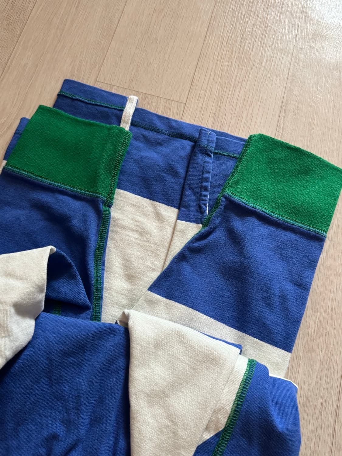 드레익스 모크넥 스트라이프 럭비셔츠 L 상품이미지3