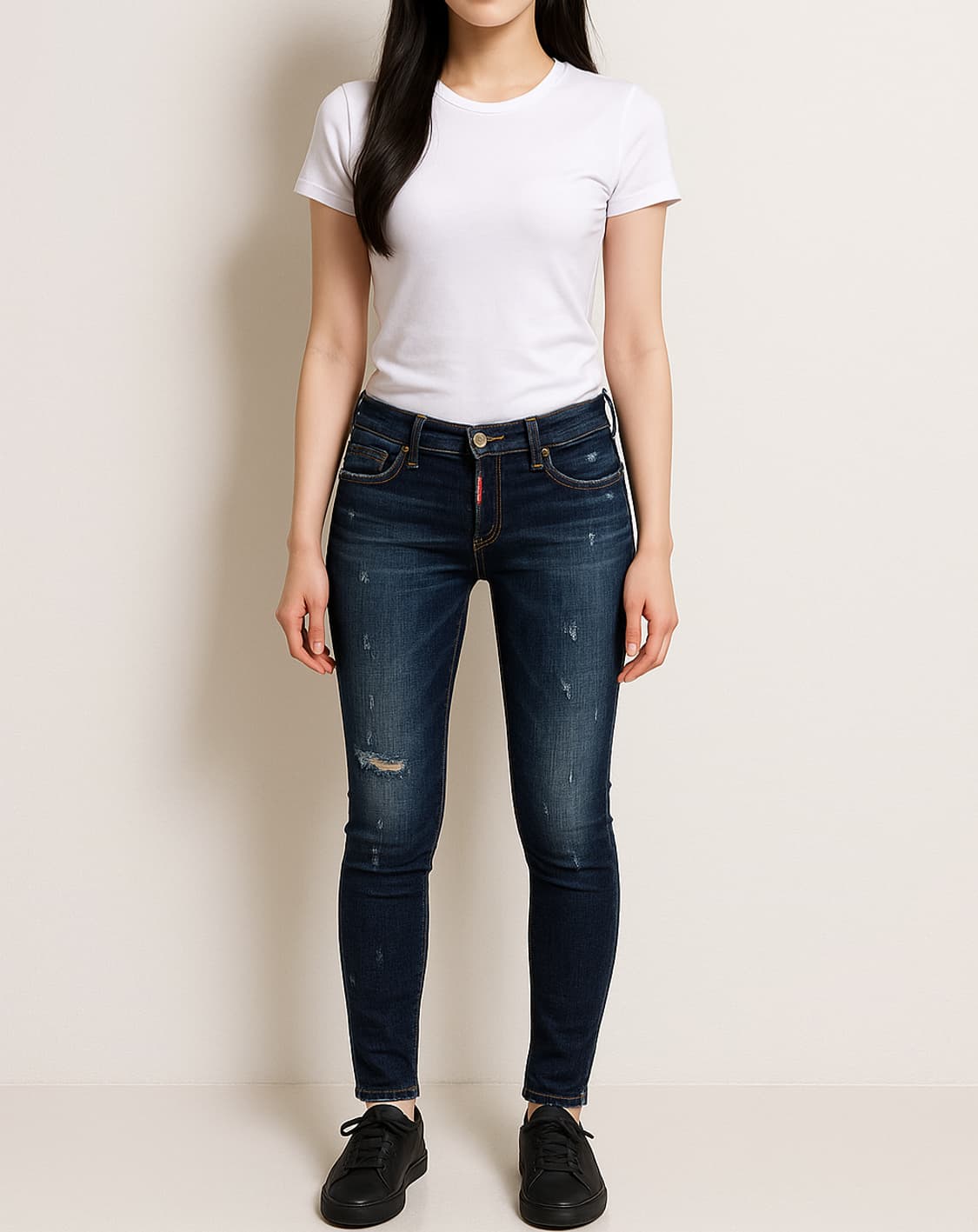 디스퀘어드2 스키니 지퍼 데님 팬츠_38 상품이미지1