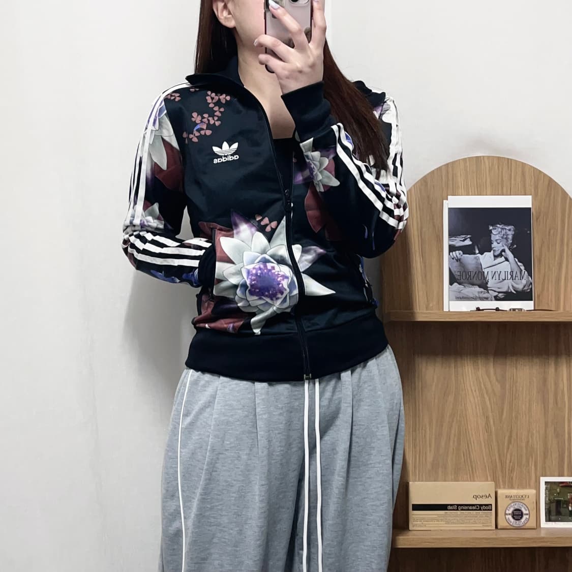 [정품] 아디다스 블랙 LOTUS PRINT 져지 [ 85 ] 상품이미지1