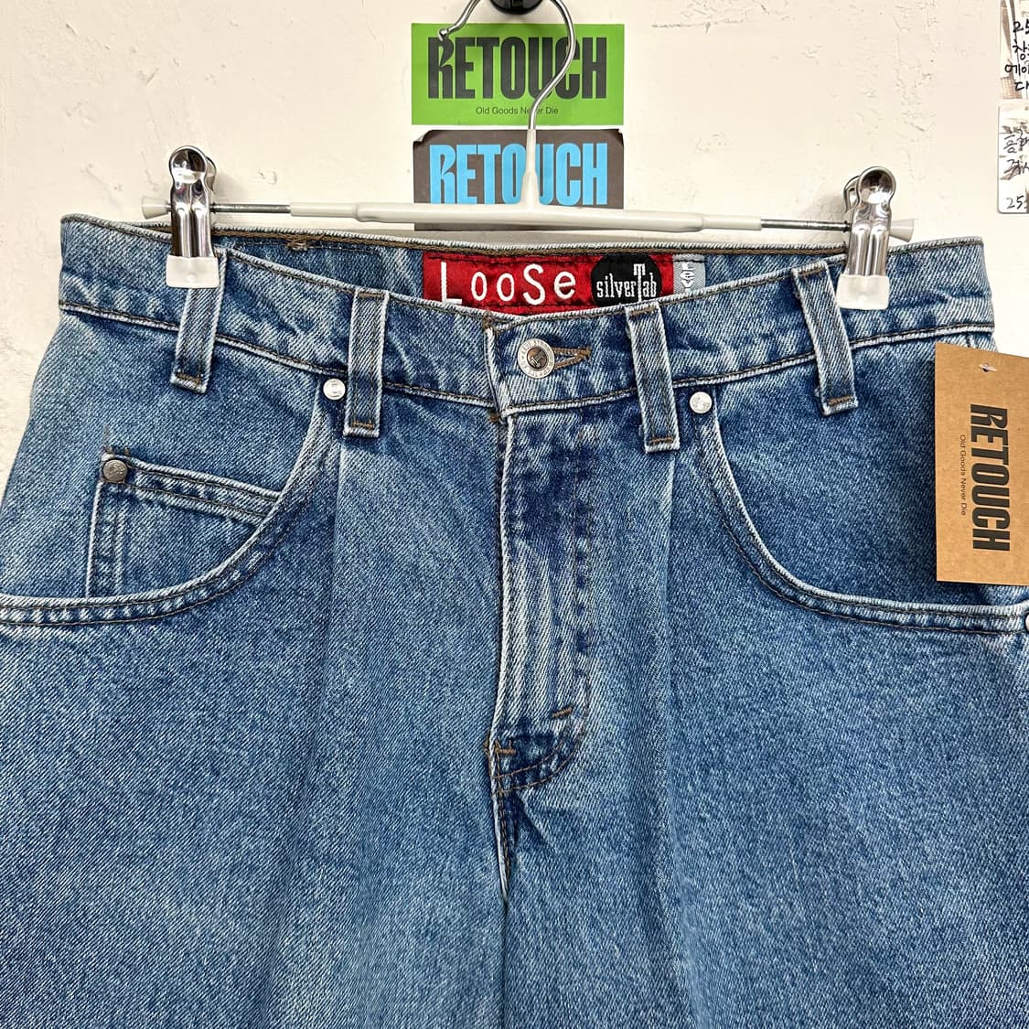 90’s 리바이스 실버탭 원턱 데님쇼츠 상품이미지2