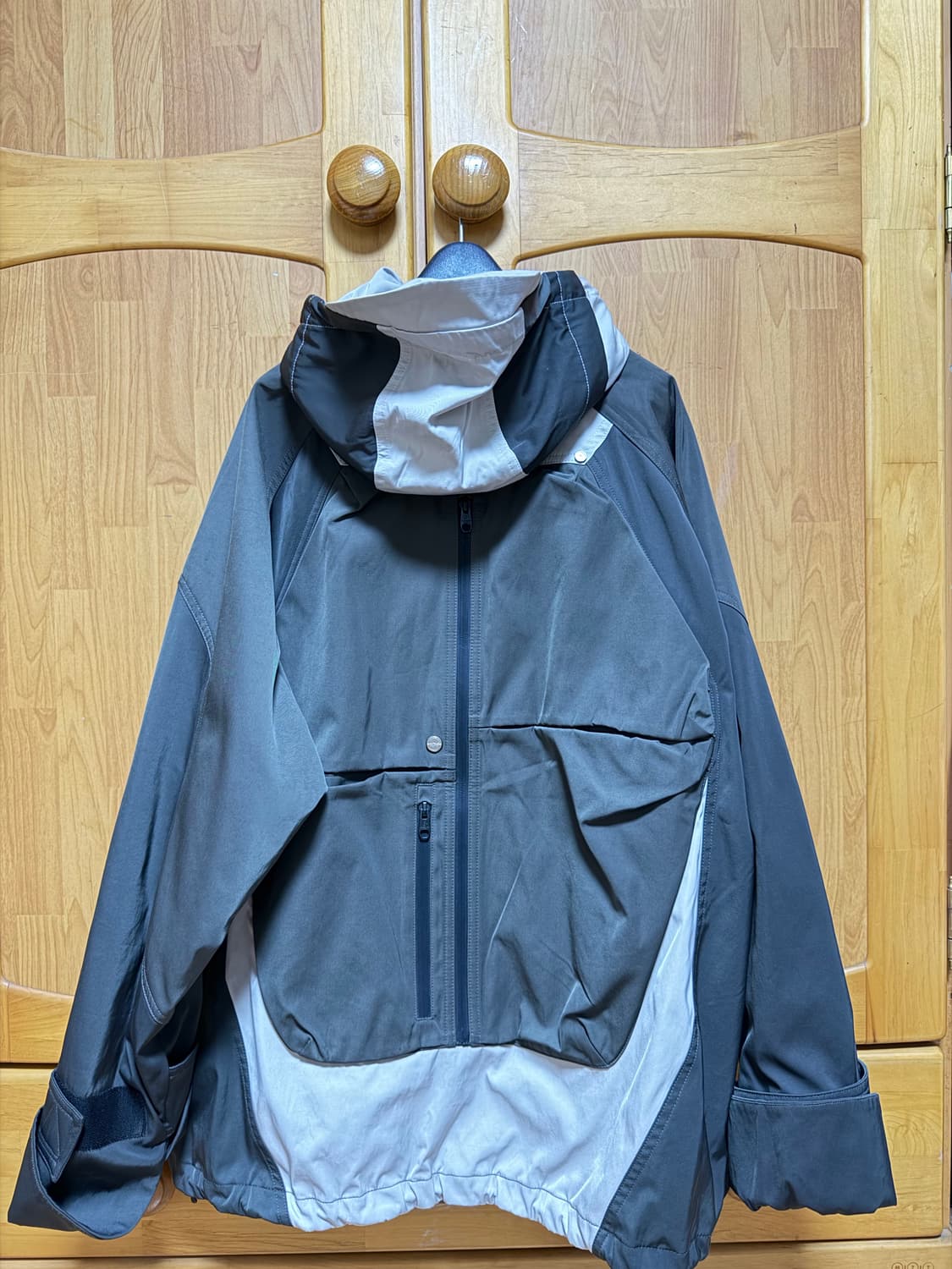 언더마이카 카메 멀티 지퍼 터틀 쉘 파카 (드리프트우드) 상품이미지2