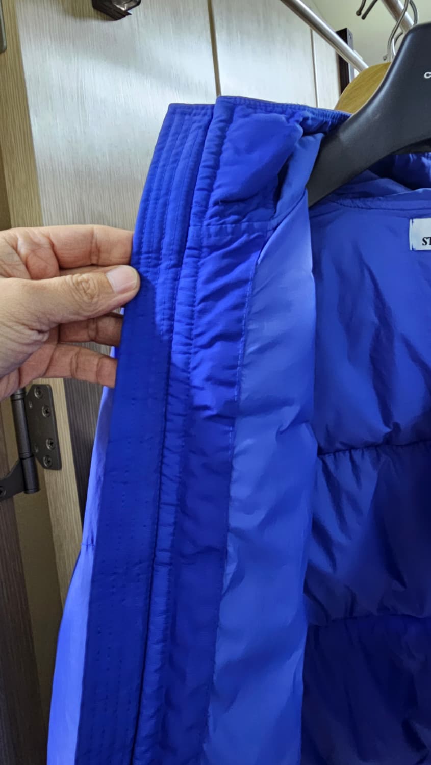 스톤아일랜드 크링클랩스 덕다운 후디 자켓 블루 S(95) 상품이미지6