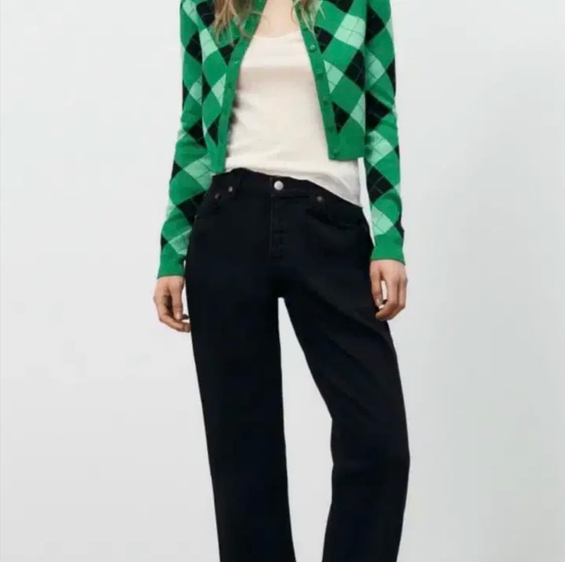 자라 아가일 가디건 상품이미지3